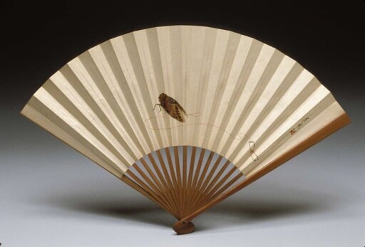 Fan with cicada, Japan, 19th century AD