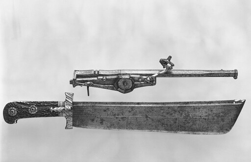 German combination weapon, hunting knife, wheellock pistol, and... calendar? True Germanic efficiency, 1528 AD-1546 AD