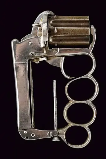 Knuckleduster-revolver, Italian, 1870s AD